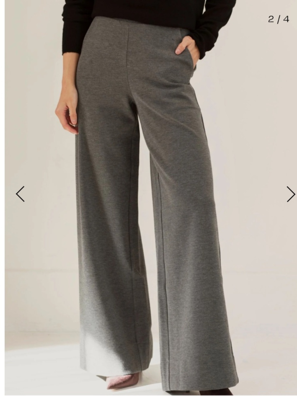 NWT Wide Leg Stretch Clementine Trousers - M